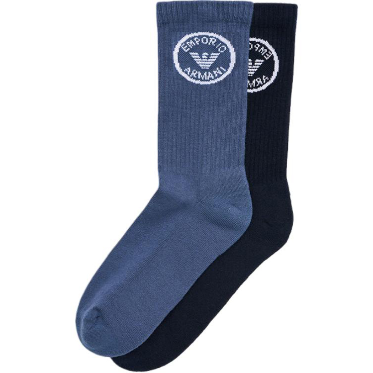 EMPORIO ARMANI Crew Socks Men’s 2 Pack