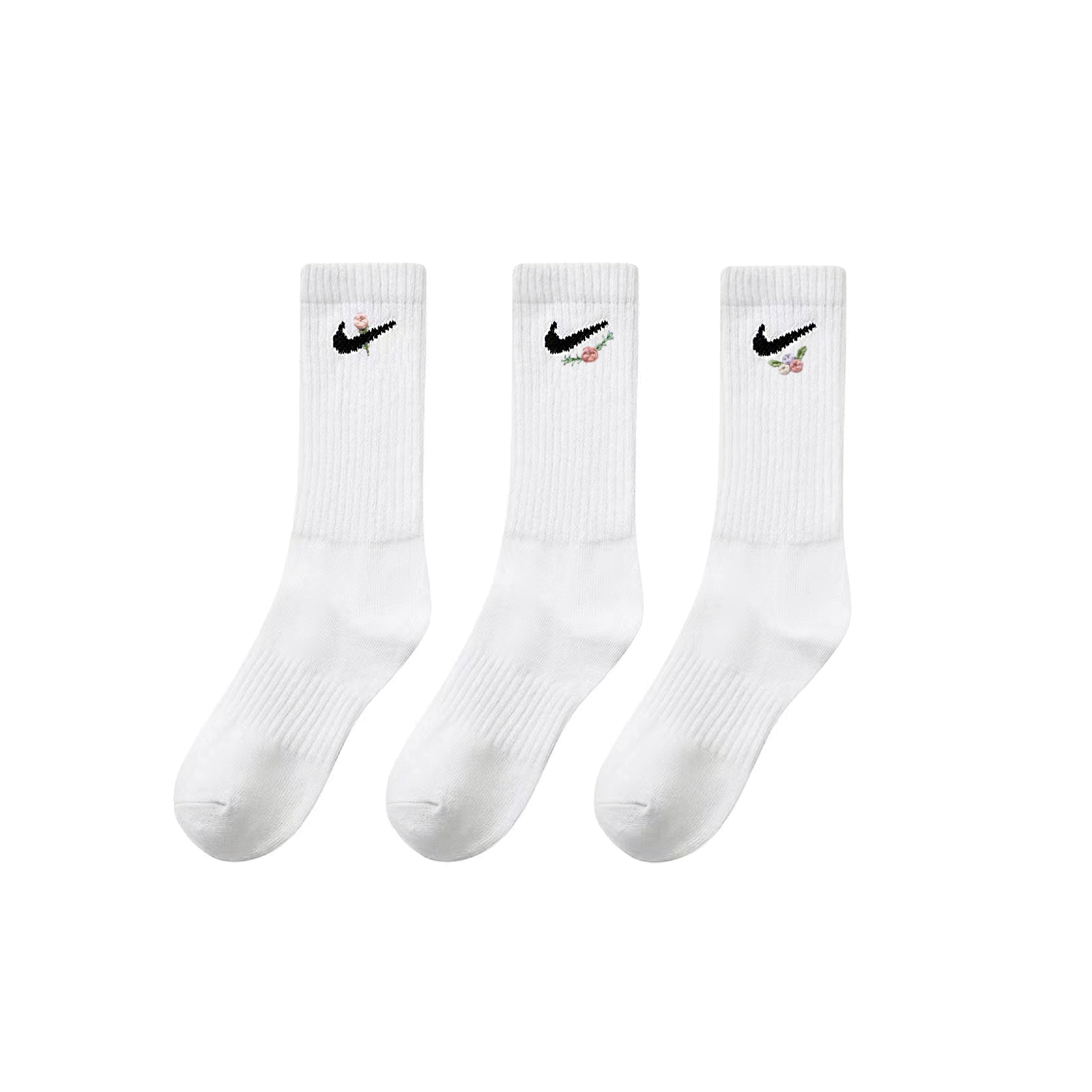Nike Crew Socks Unisex 3 Pack White