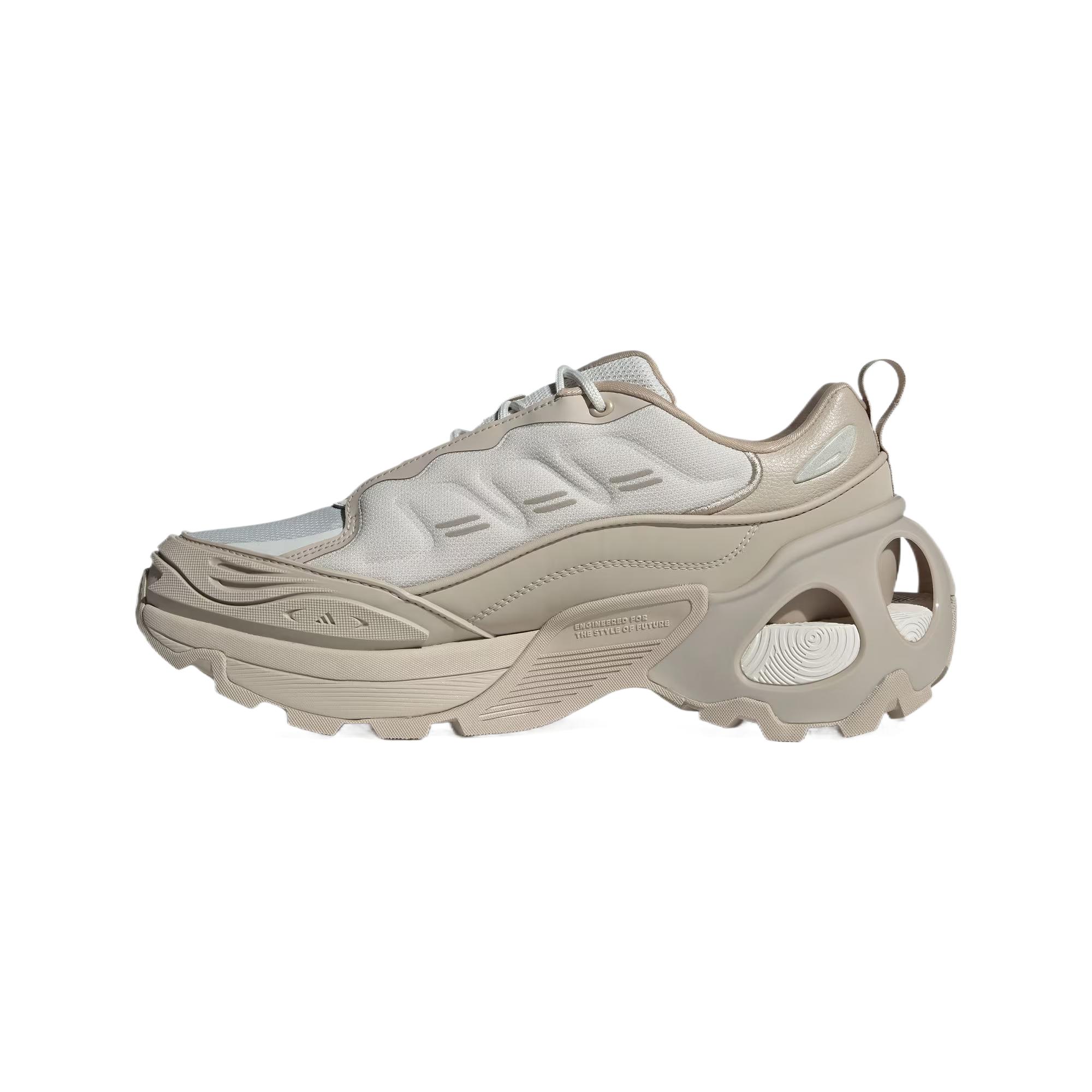 Adidas Wonder Runner Textile, Synthetic Leather Cushioning Slip Resistant Low top Running Shoes Unisex Brown Gray