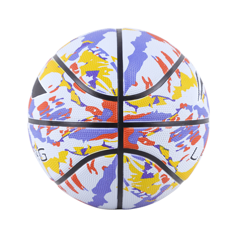 Li Ning Rubber Basketball Blue White Size 7 Training Unisex China Mainland Version