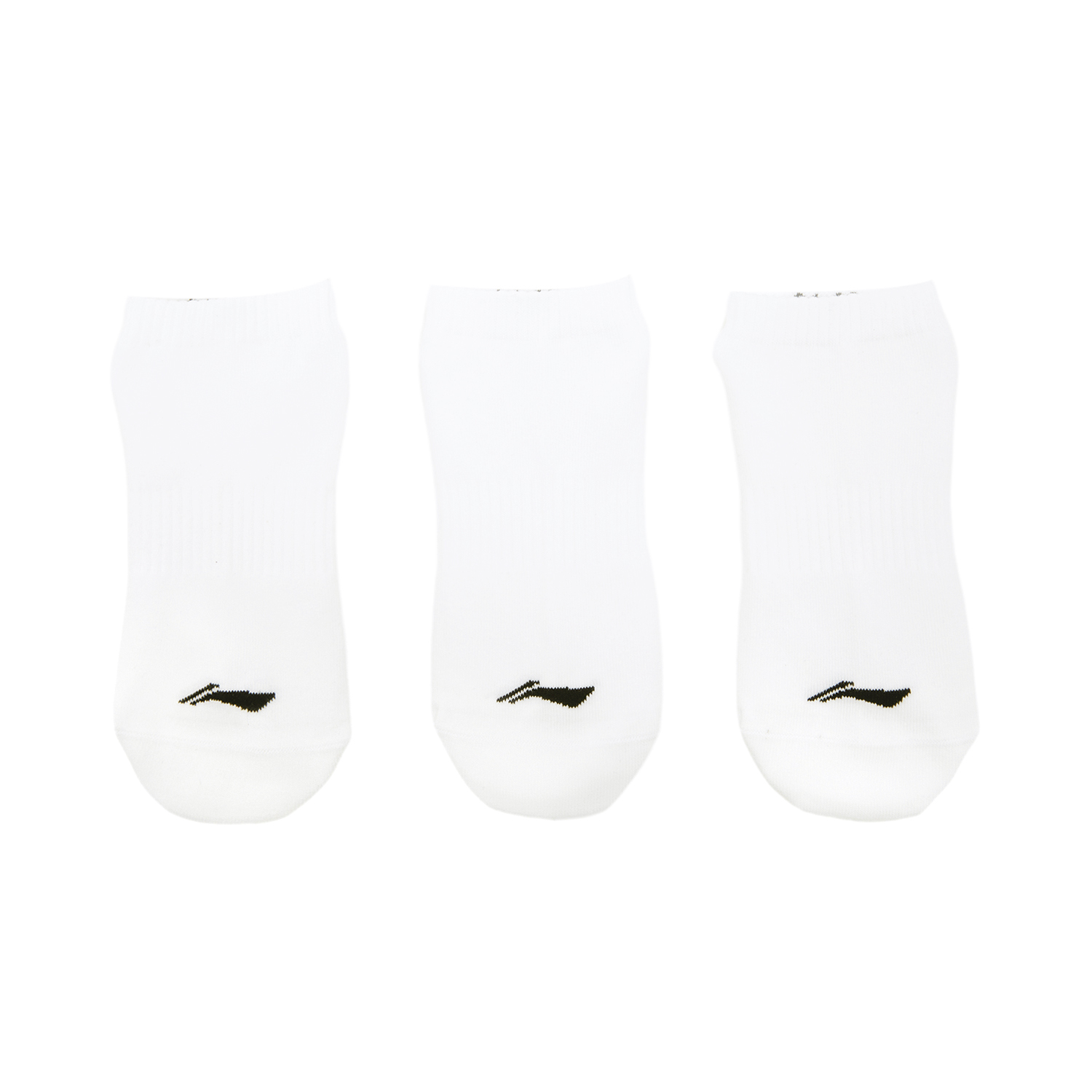 Li Ning Sports Life Collection Ankle Socks Unisex 3 Pack White