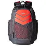 Nike Synthetic Material Backpack Regular Unisex Dark Gray & Orange & Metallic Silver