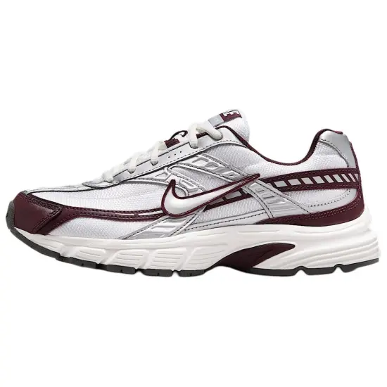 Nike Initiator Anti Slip Wear Resistant Low Top Casual Running Shoes Women's White Red