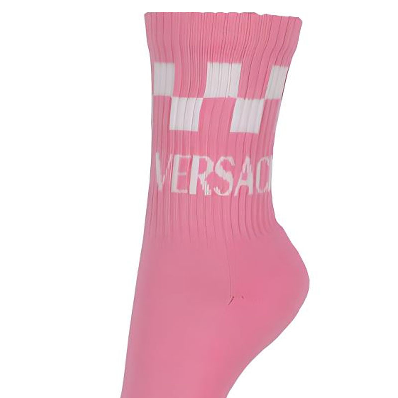 VERSACE Crew Socks Women’s 1 Pack Pink