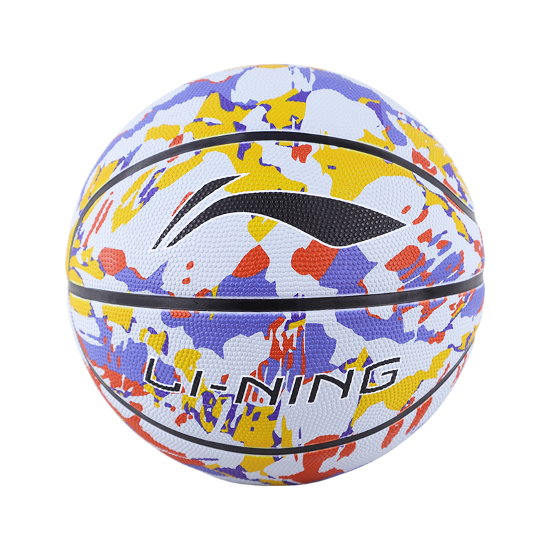 Li Ning Rubber Basketball Blue White Size 7 Training Unisex China Mainland Version
