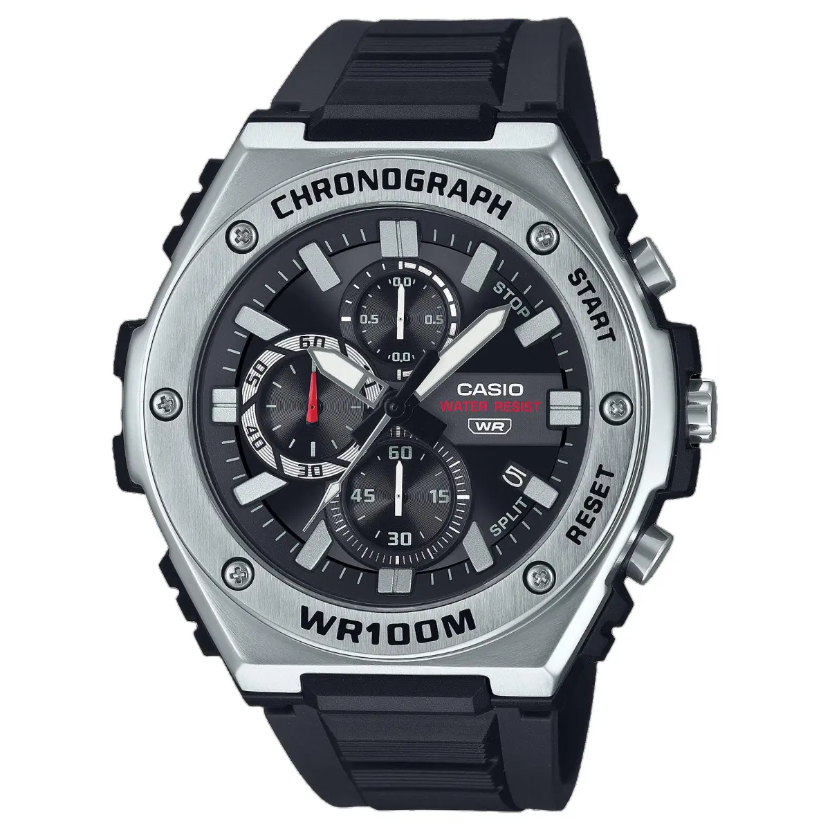 CASIO STANDARD Quartz Movement Resin Strap Watch Men's Watches Black Dial