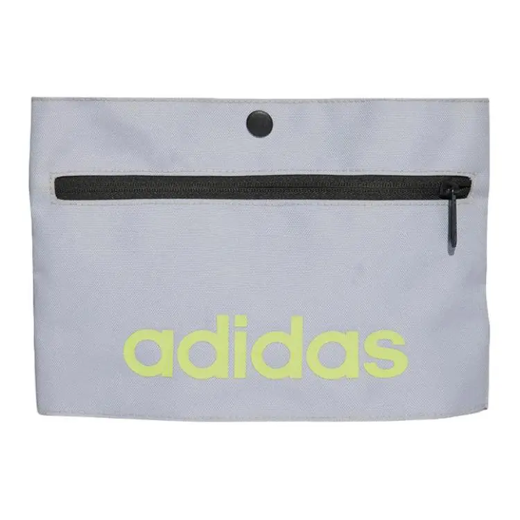 Adidas Polyester Handheld Shoulder Bag, Crossbody Bag Regular Unisex Light Silver