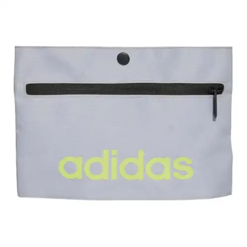 Adidas Polyester Handheld Shoulder Bag, Crossbody Bag Regular Unisex Light Silver