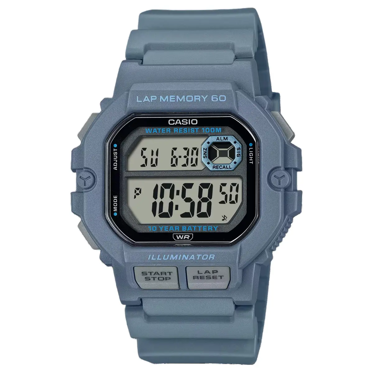 CASIO STANDARD ['100', 301050]m Waterproof Quartz Movement Resin Strap Watch Men's Watches Gray Dial