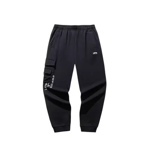 Anta Sports Lifestyle Collection Lifestyle Collection Knitted Sweatpants Men's Basic Black