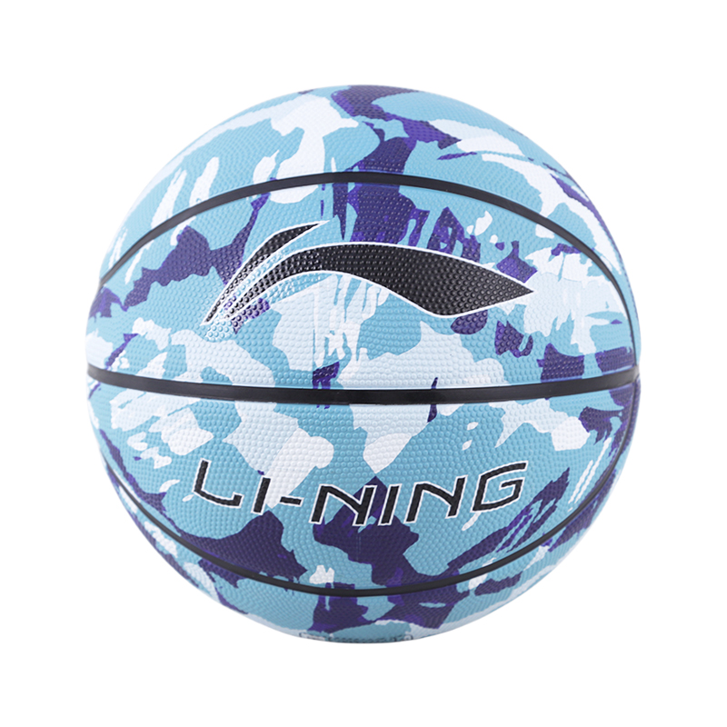 Li Ning Rubber Basketball Blue Size 7 Training Unisex China Mainland Version
