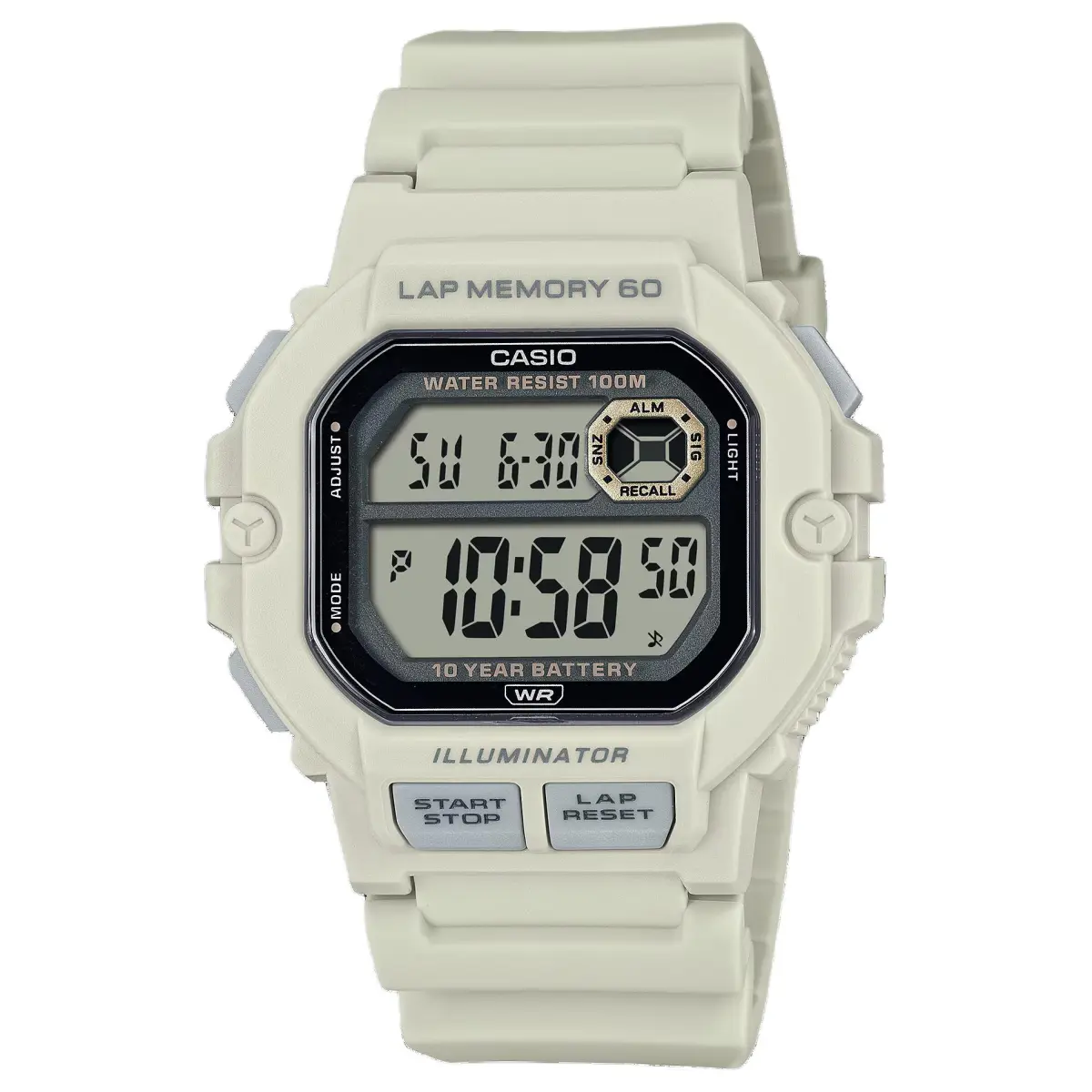 CASIO STANDARD Quartz Movement Resin Strap Watch Men's Watches Gray Dial