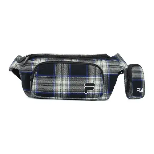 FILA FUSION Fabric Corduroy Fanny Pack Regular Unisex Pitch Black