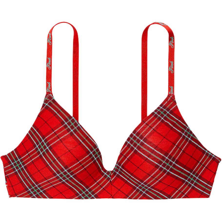 Женское нижнее белье Victoria's Secret Бюстгальтер (красно-зеленый)