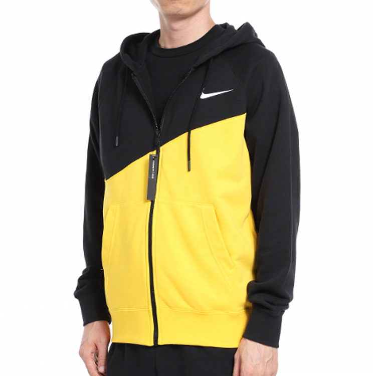 Мужская куртка Nike (черно-желтая) — фото 3