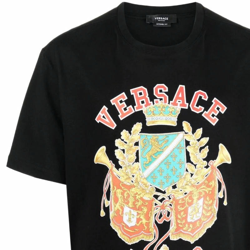 Мужская футболка Versace VERSACE SS22 LogoT (черный) — фото 5