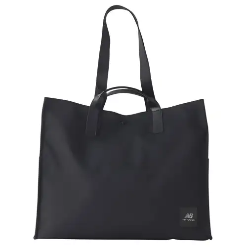 New Balance Nylon Tote Bag, Shopping Bag, Shoulder Bag, Handbag Large Unisex Black