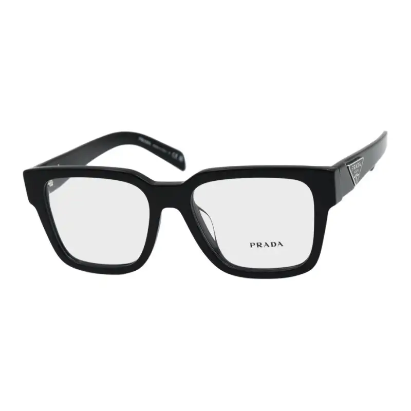 PRADA Triangle-logo Plaque Square-frame Glasses