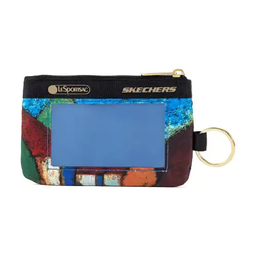 Skechers LeSportsac LePoesi, Collaboration Fabric Clutch Card Holder Regular Women's Multicolor