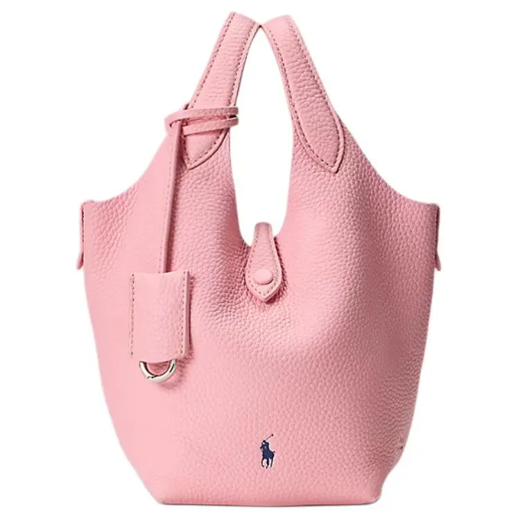 Polo Ralph Lauren Polo Play Leather One Shoulder Handbags Small Women's Cotton Candy Pink
