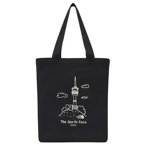 THE NORTH FACE 18L Tote Bag, Shopping Bag, Shoulder Bag, Handbag, Outdoor Bag Cotton Black Unisex