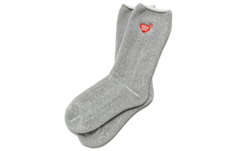 HUMAN MADE Plating Pile Socks Orange