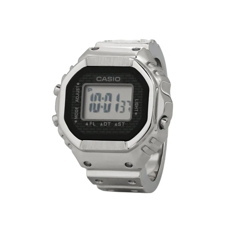 CASIO Ring Quartz Movement Stainless Steel Strap Watch Unisex Gray Dial