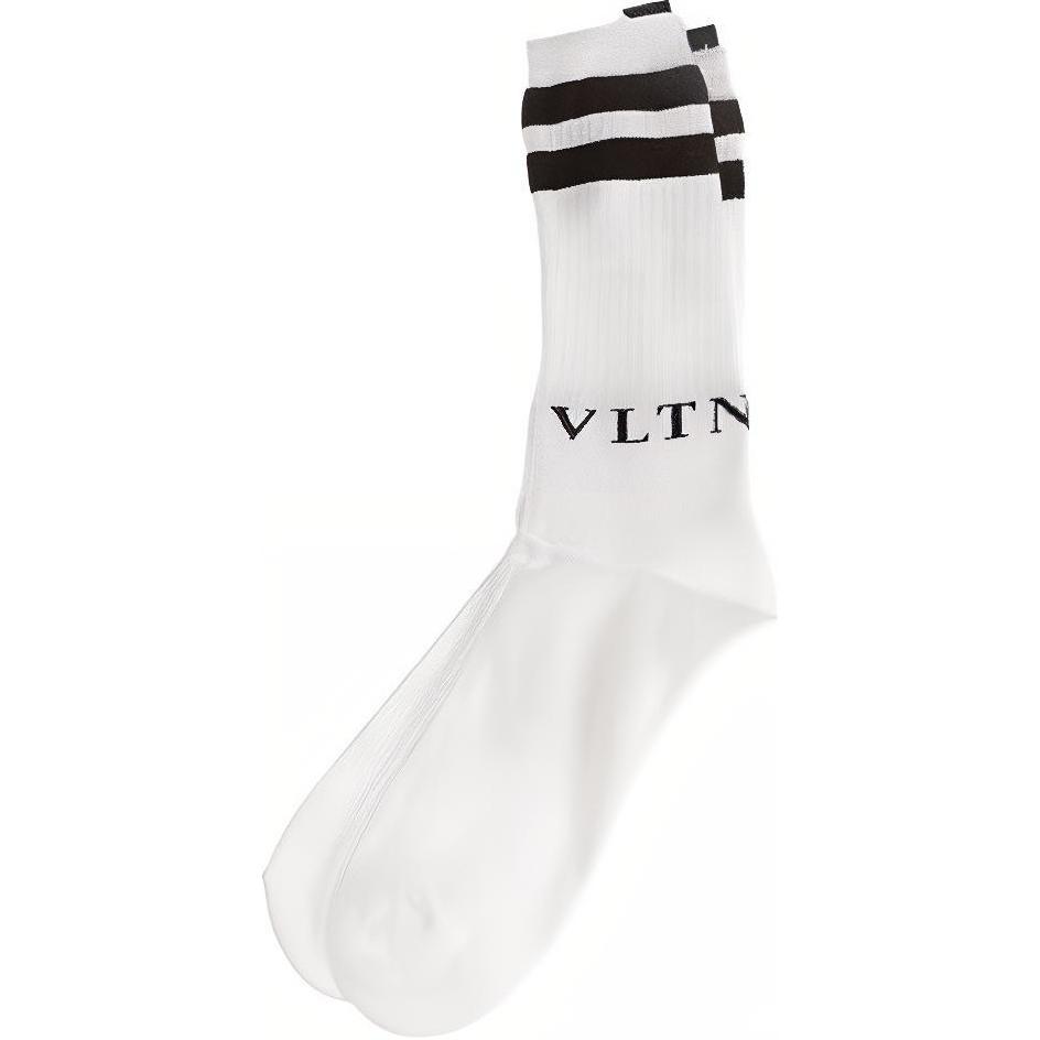 Valentino Crew Socks Men’s White