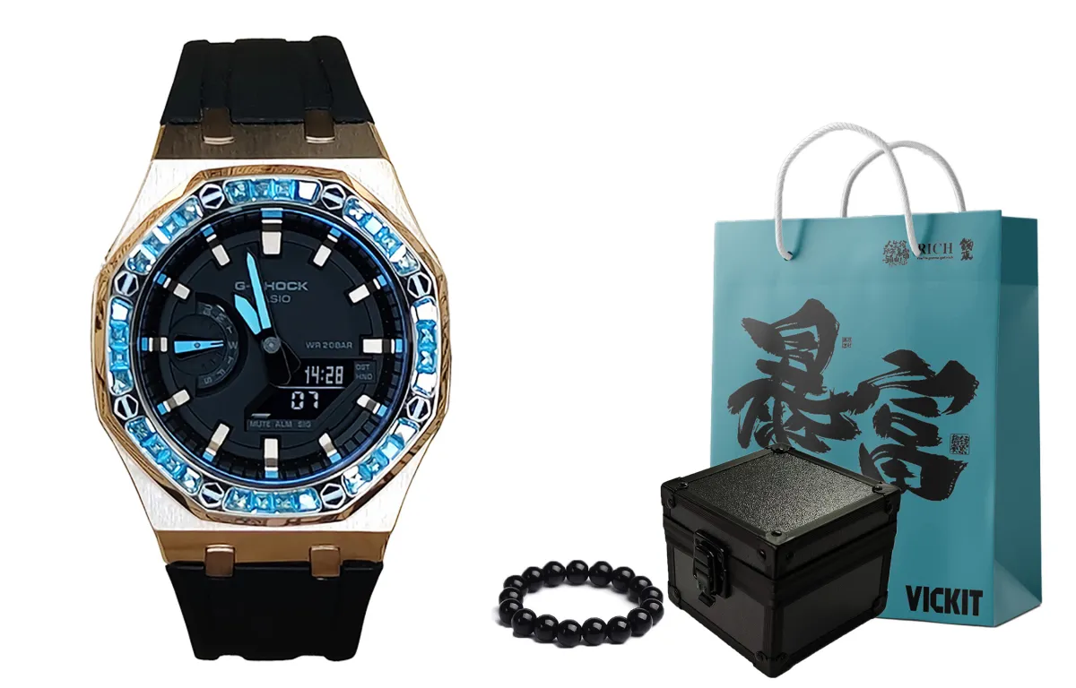 CASIO Men Liquid Crystal/Analog Dual Display Series 44mm Black Watch