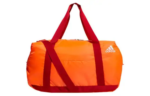 Adidas Polyester Travel Bag Gym Bag Unisex Fluorescent Orange