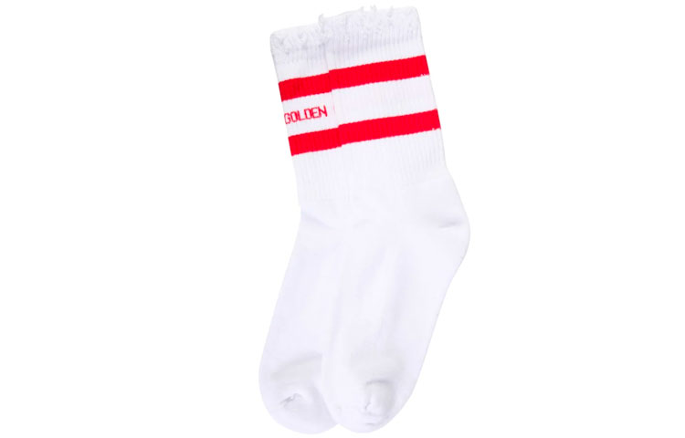 Golden Goose Deluxe Brand Logo Intarsia Striped Socks