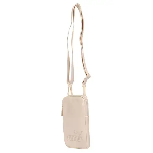 PUMA Artificial Leather Cell Phone Pouch, Crossbody Bag, Shoulder Bag Regular Women's Quicksand