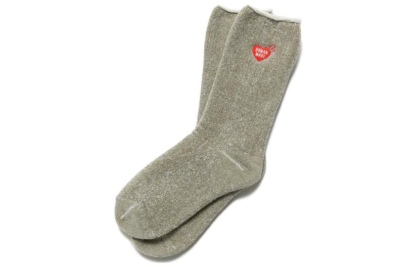 HUMAN MADE Plating Pile Socks Orange