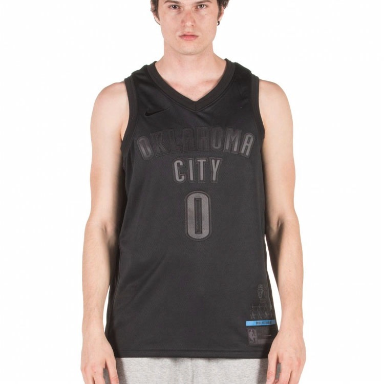 Мужская футболка Nike NBA MVP Connected Jersey (черная) — фото 5