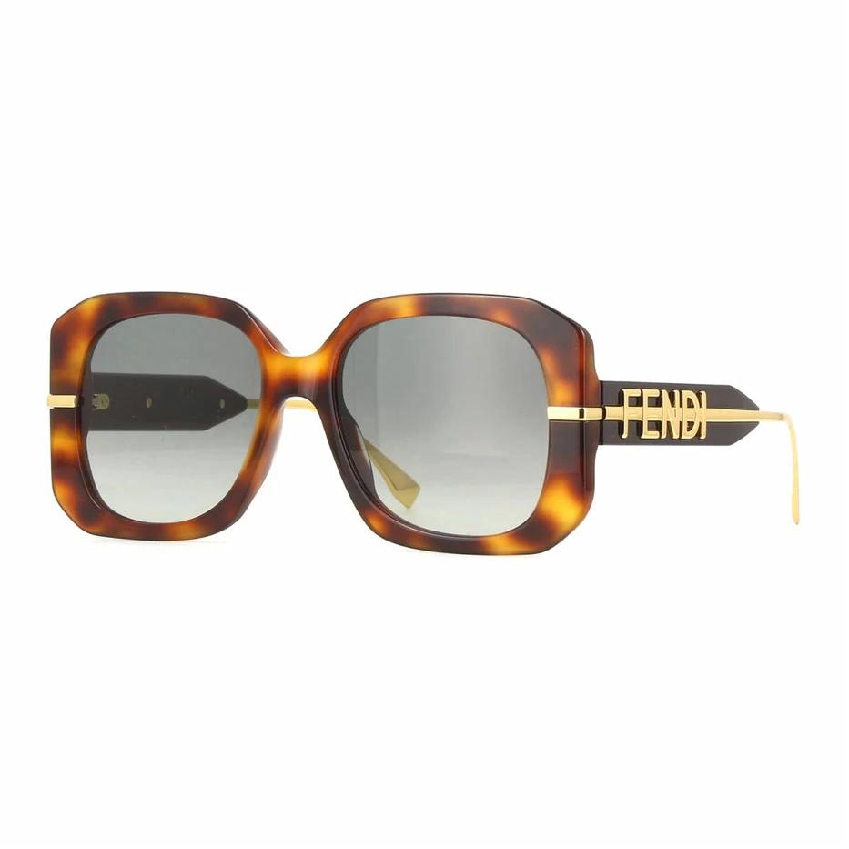 Солнцезащитные очки Fendi квадратной формы (/ черепаховые)