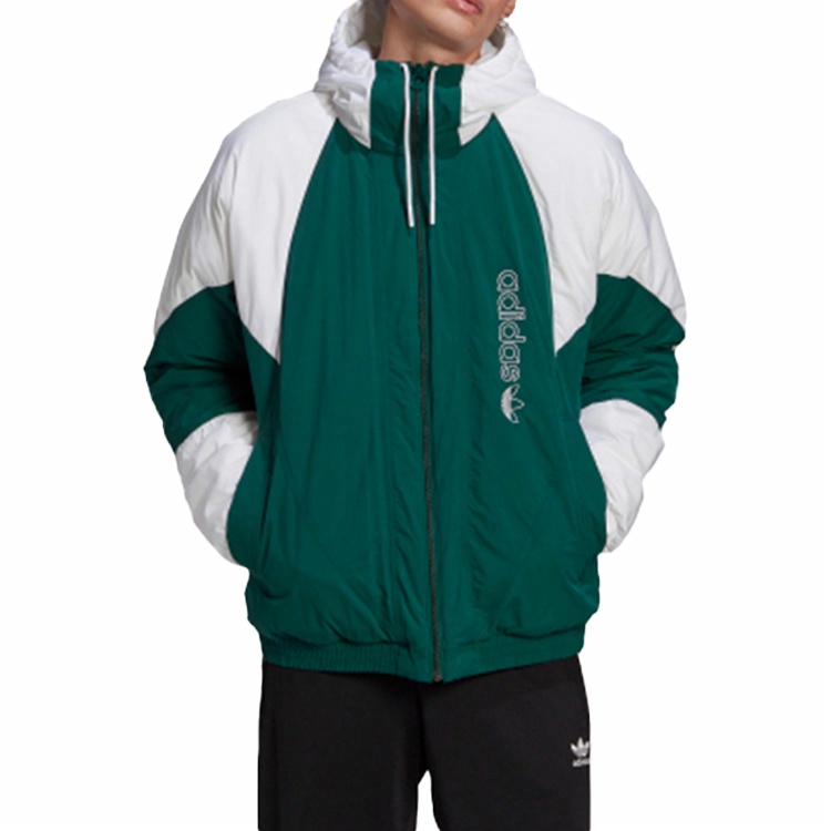 Мужская куртка adidas originals BIG TREFOIL (зеленая) — фото 3