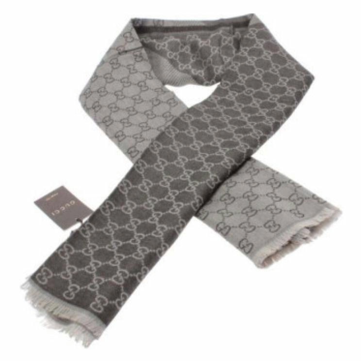 Женский большой платок Gucci GUCCI G (коричневый)