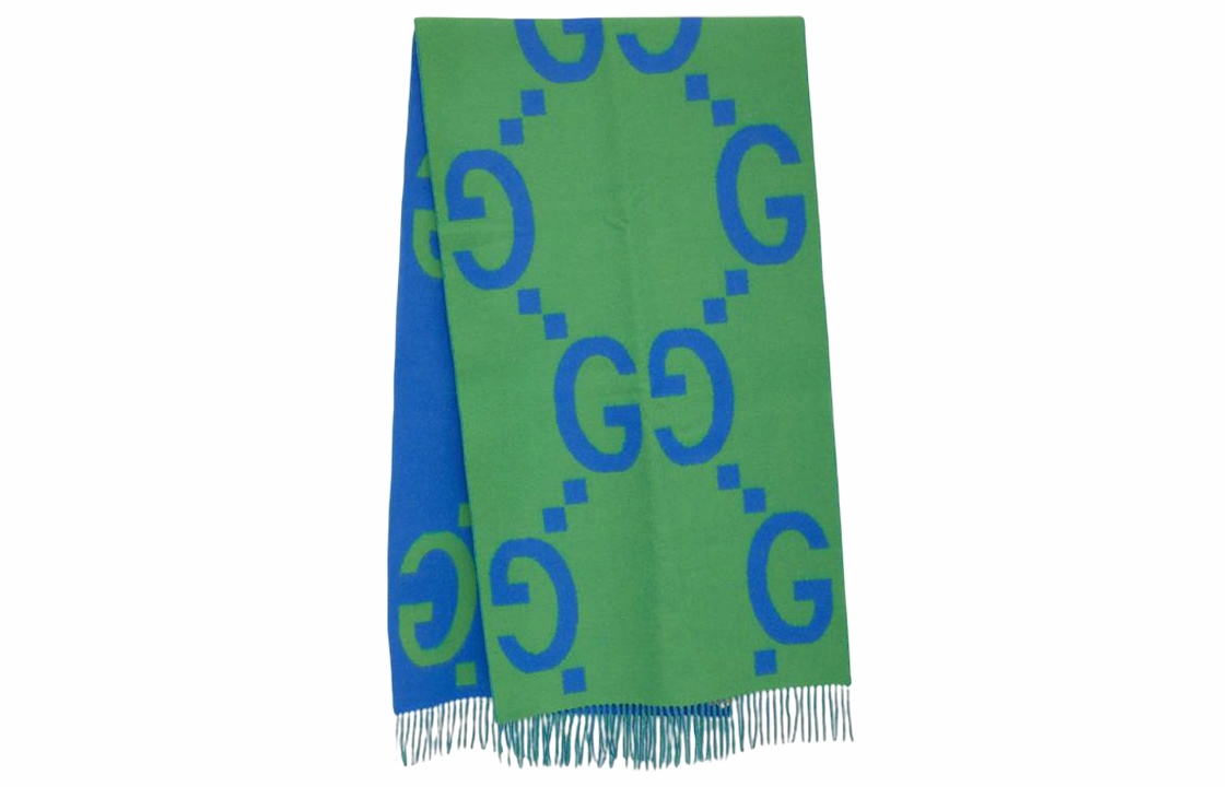 Женские штаны Gucci Wool Scarf (зеленые)