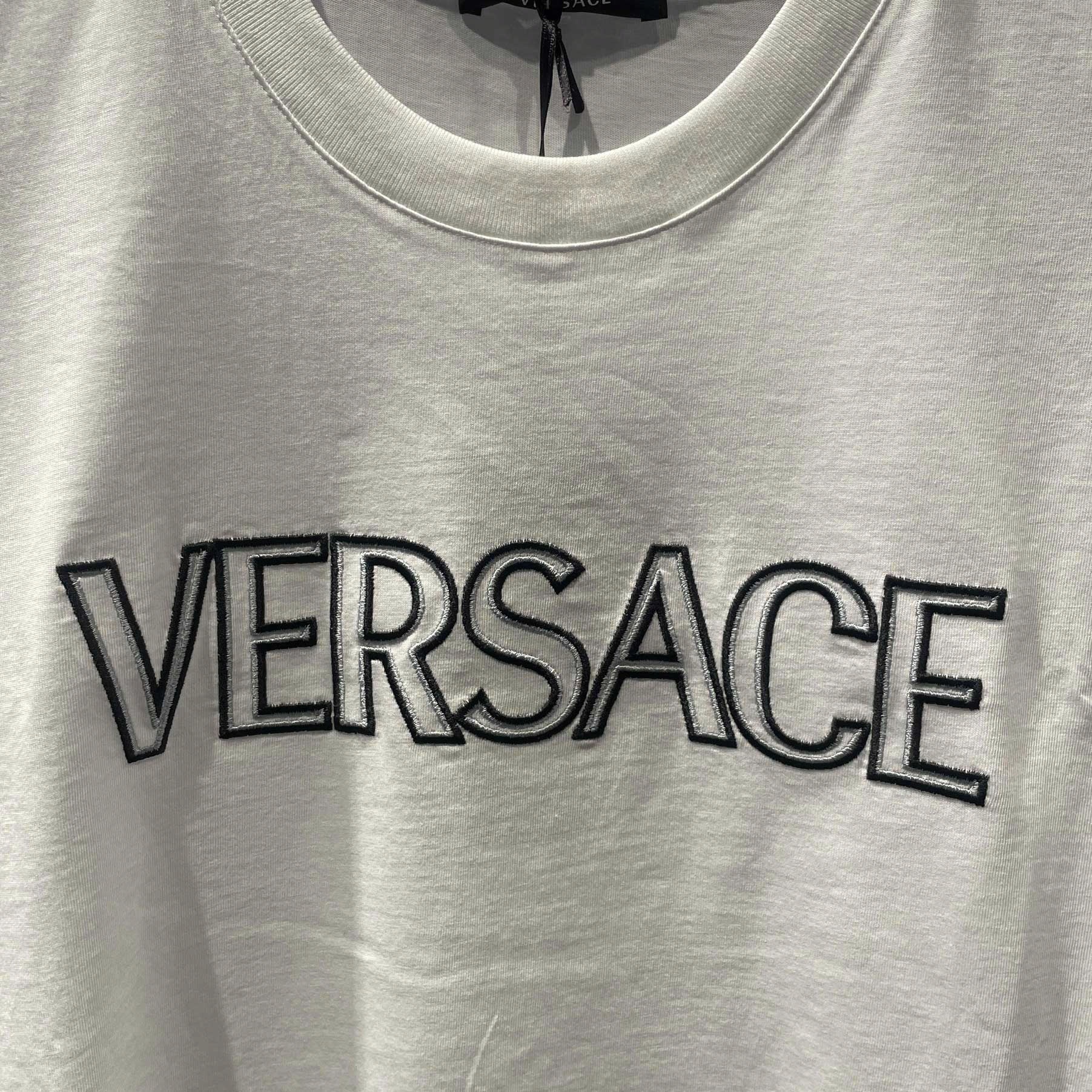 Мужская футболка Versace (белый) — фото 4