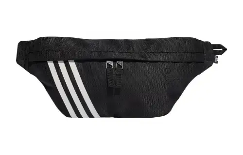 Adidas Zip Closure Polyester Fanny Pack Regular Unisex Black & White