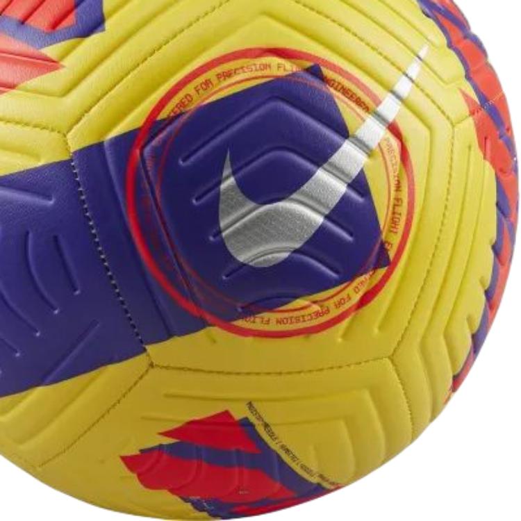 Nike Size 5 Soccer Ball Pu Unisex Yellow Blue