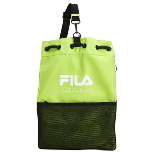 FILA Sports Nylon Crossbody Bag Regular Unisex Mustard Yellow Green