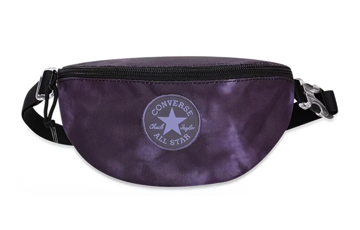 Converse Polyester One Shoulder Crossbody Fanny Pack Regular Unisex Purple