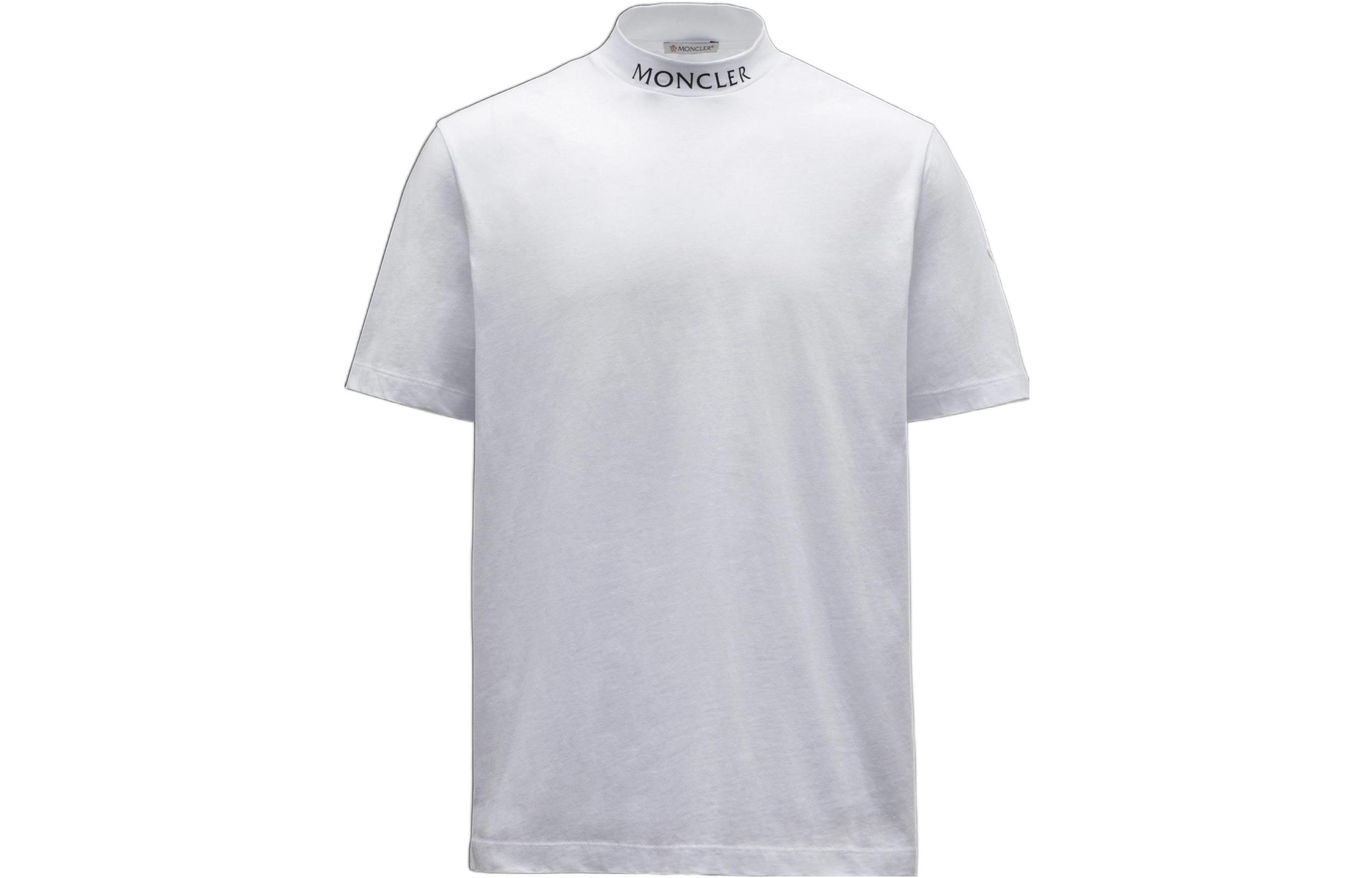 Moncler FW22 T Shirts Men's White Crew Neck Thin
