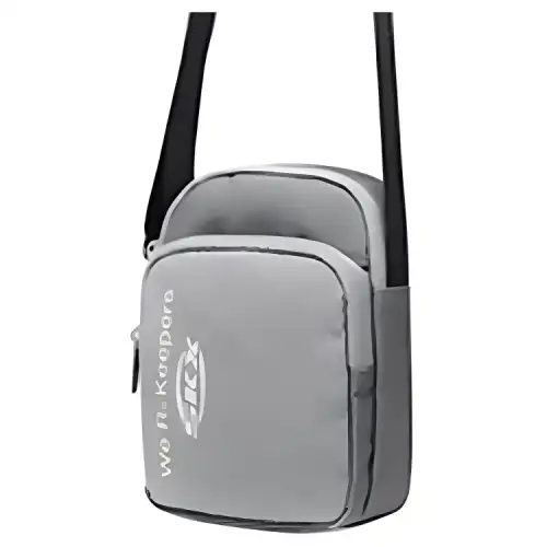 Skechers Fabric Shoulder Bag, Crossbody Bag Unisex Gray