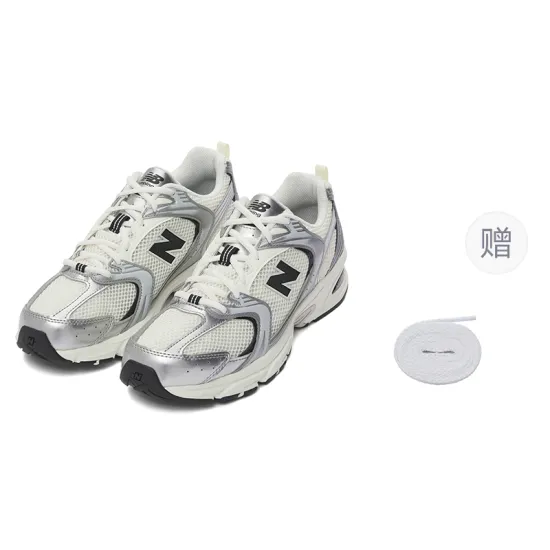 New Balance NB 530 Running Shoes Unisex Low Top Silver/Black