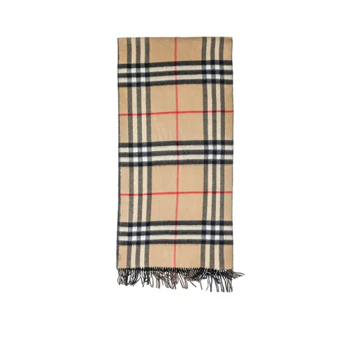 【Previous Season】reversible check cashmere scarf