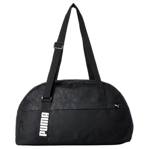 PUMA Large Capacity Fabric Travel Bag, Handbag, Yoga Bag, Gym Bag Medium Unisex Black