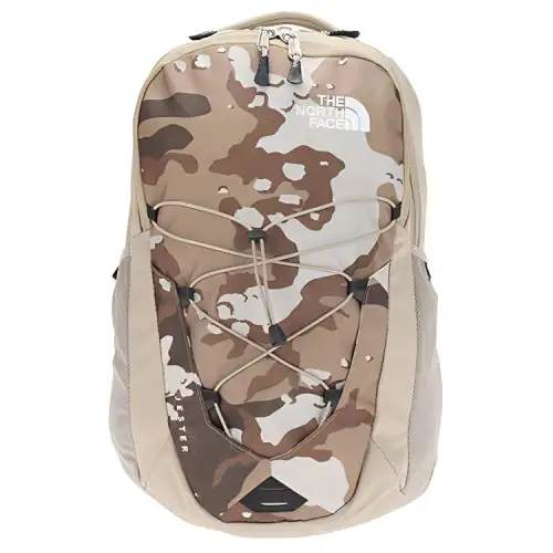 THE NORTH FACE 27L Backpack Outdoor Bag Polyester Khaki Camouflage Unisex