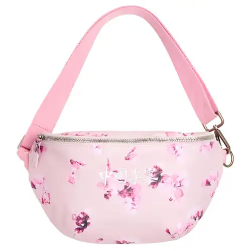 Li Ning Fabric Crossbody Bags Regular Unisex Pink